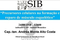  Ciclo de Seminários do IB discute ‘Precursores celulares na formação e  reparo de músculo esquelético’
