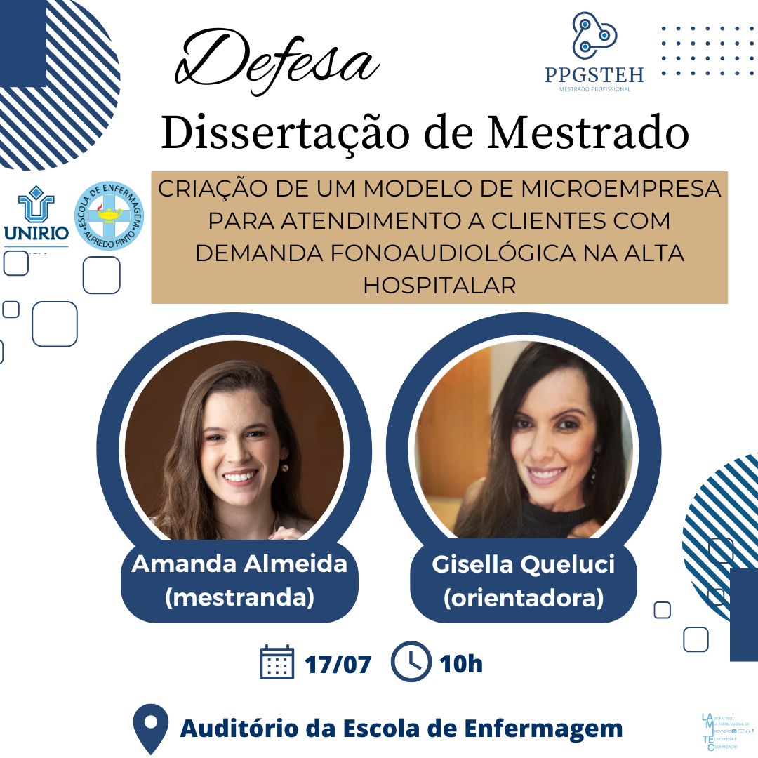 Defesa de produto da mestranda Amanda Silva Guimarães Almeida