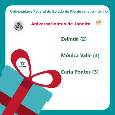 Aniversariantes de Janeiro