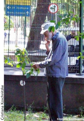 Prof. Carauta no Jardim do MN - 90 anos