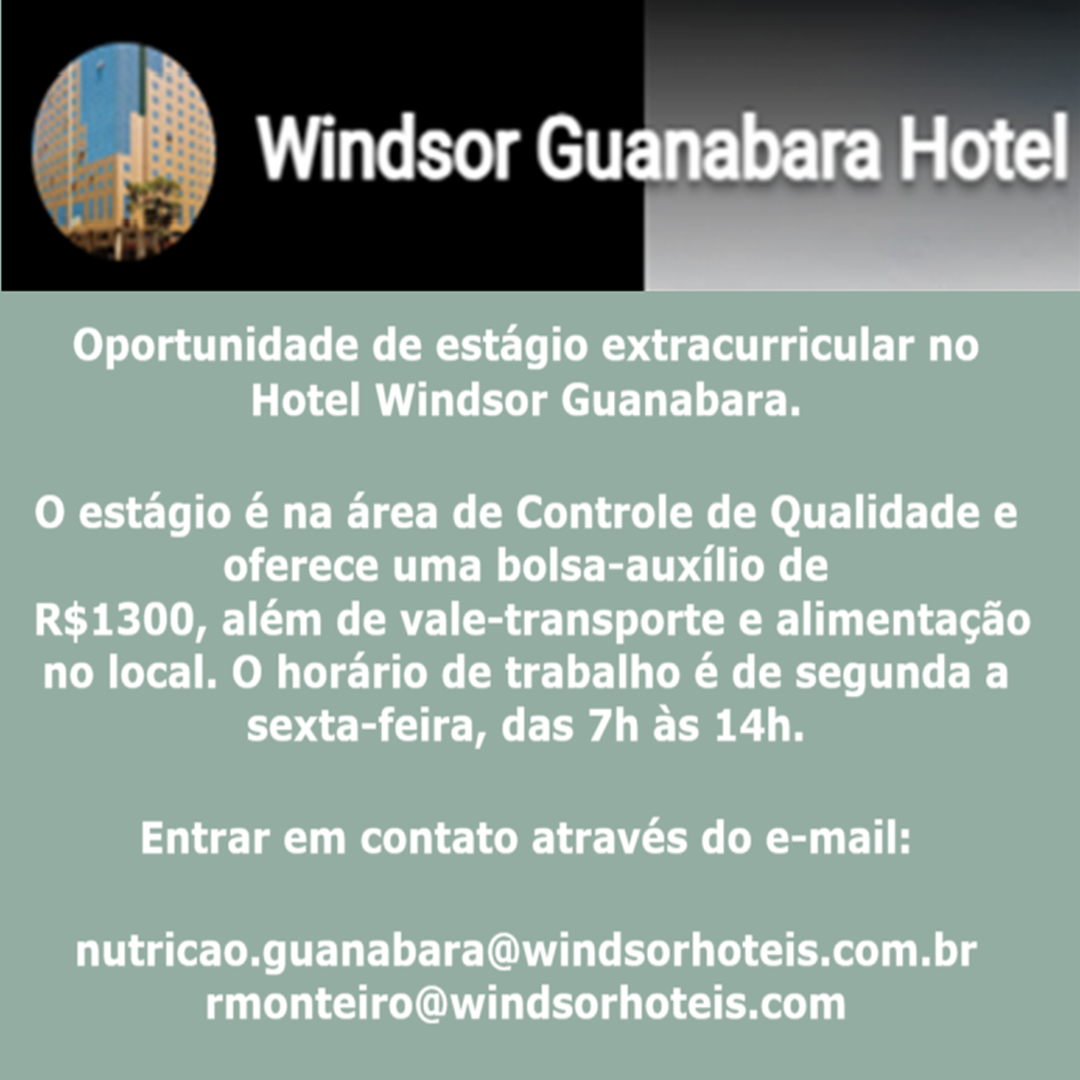 Estagio 2025.1 Hotel Windsor