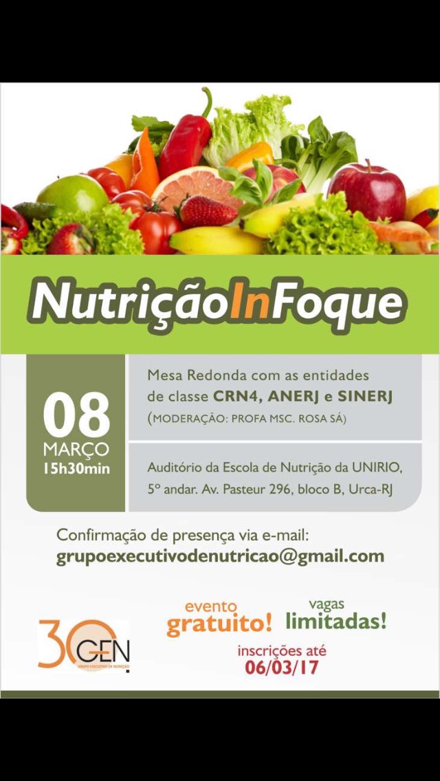 NutriçãoInfoque 08 de março de 2017