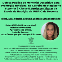 Defesa Professor Titular Profa. Valéria Furtado