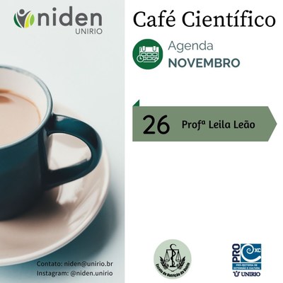 Café Científico Agenda de Novembro de 2020