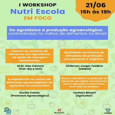 Evento Nutri Escola 21 de junho de 2021