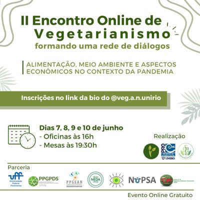 II Econtro Online de  Vegetarianismo