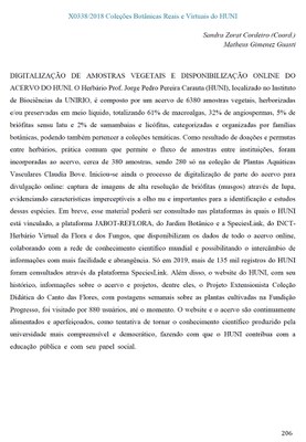 SIA 2019 - Digitalização de amostras vegetais