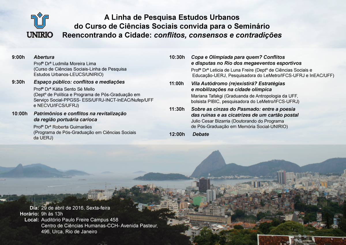 Evento Estudos Urbanos