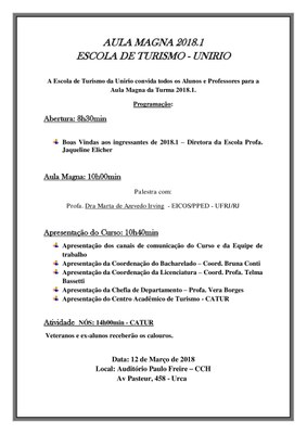 Aula Magna 2018.1