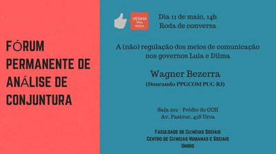 Cartaz de divulgação do Fórum