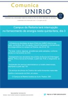Comunica UNIRIO: Campus da Reitoria terá interrupção no fornecimento de energia nesta quinta-feira, dia 3