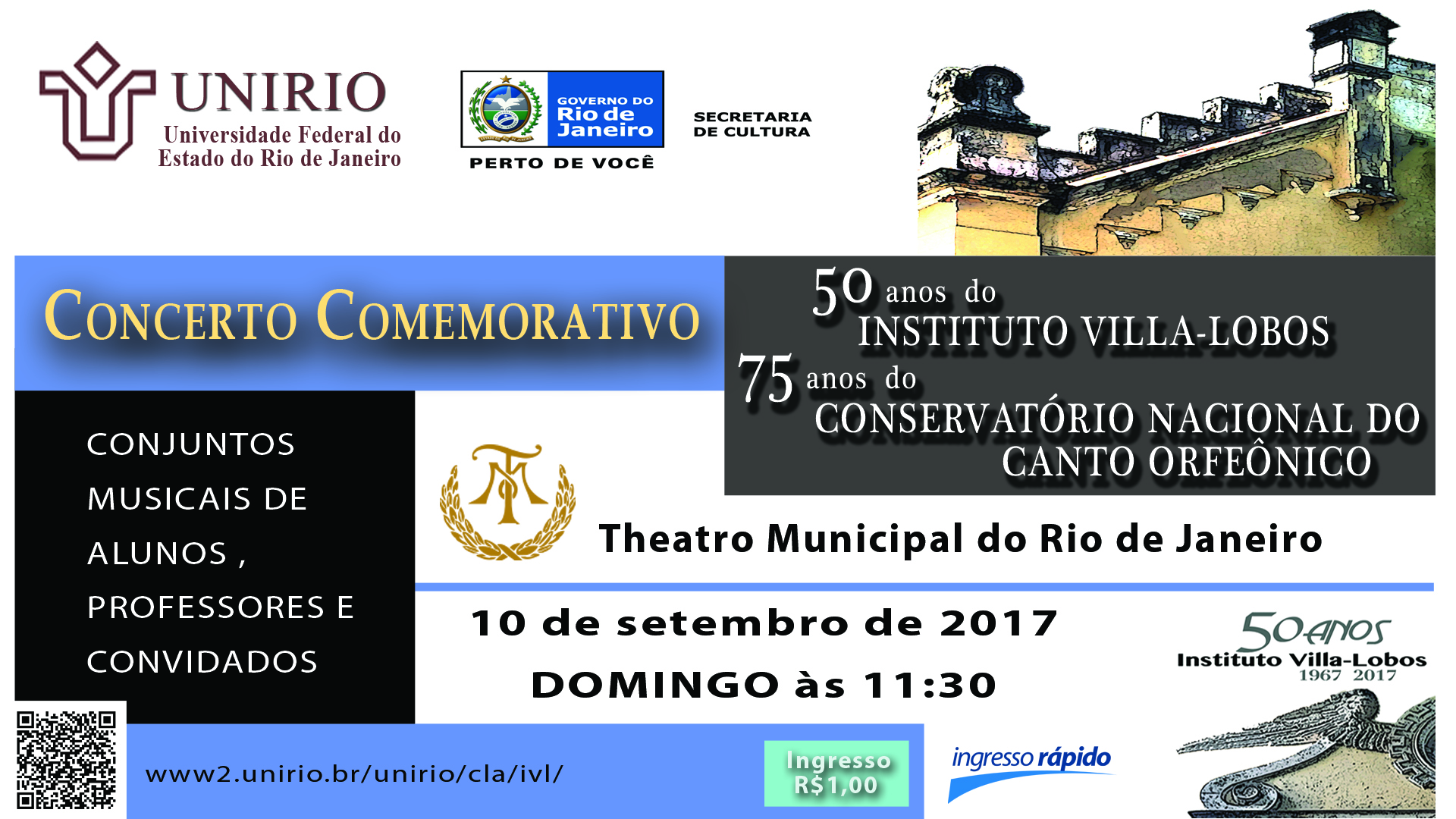 Concerto Comemorativo 50 anos do IVL no Theatro Municipal do Rio de Janeiro