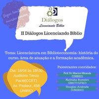 II Diálogos Licenciando Biblio acontece na UNIRIO