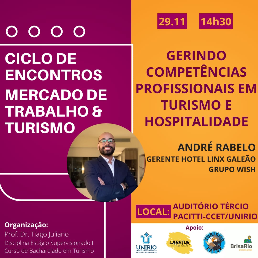 Ciclo de Encontros - Mercado de Trabalho & Turismo