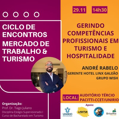 Ciclo de Encontros - Mercado de Trabalho & Turismo