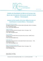 Análise da Qualidade da Oferta de Serviços dos Bares das Cervejarias Artesanais do Bairro Santa Mônica - Florianópolis - 2024