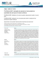 TOURQUAL-BAR: Validação de escala de mensuração da qualidade de serviços em bares turísticos