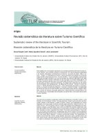 Revisão sistemática da literatura sobre Turismo Científico