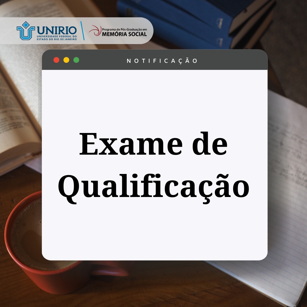 Exame de Qualificação de Mestrado - Susana Priscila Cerqueira Santos (29/07/2025 - 10h - Presencial)
