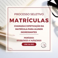 Matrículas 2023