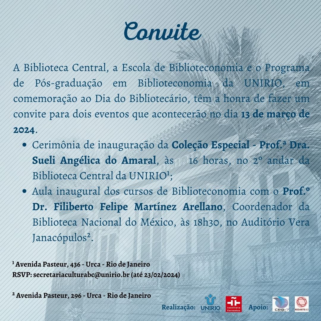 AULA INAUGURAL DE 2024.1 DO MESTRADO PROFISSIONAL EM BIBLIOTECONOMIA