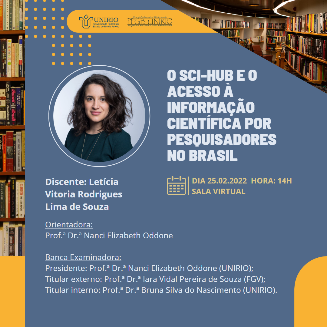 BANCA DE DEFESA | Letícia Vitoria Rodrigues Lima de Souza