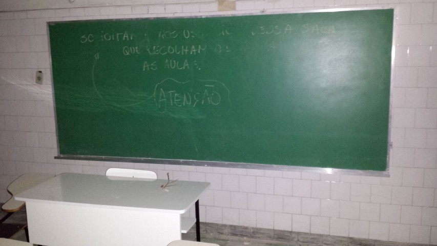 Instalado quadro verde na sala A-703