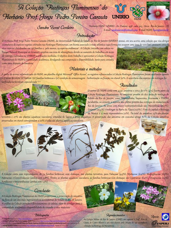 Painel Coleção Restingas Fluminenses Painel Coleção Restingas Fluminenses