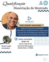 Exame de qualificação do mestrando Paulo Ribeiro de Andrade Filho