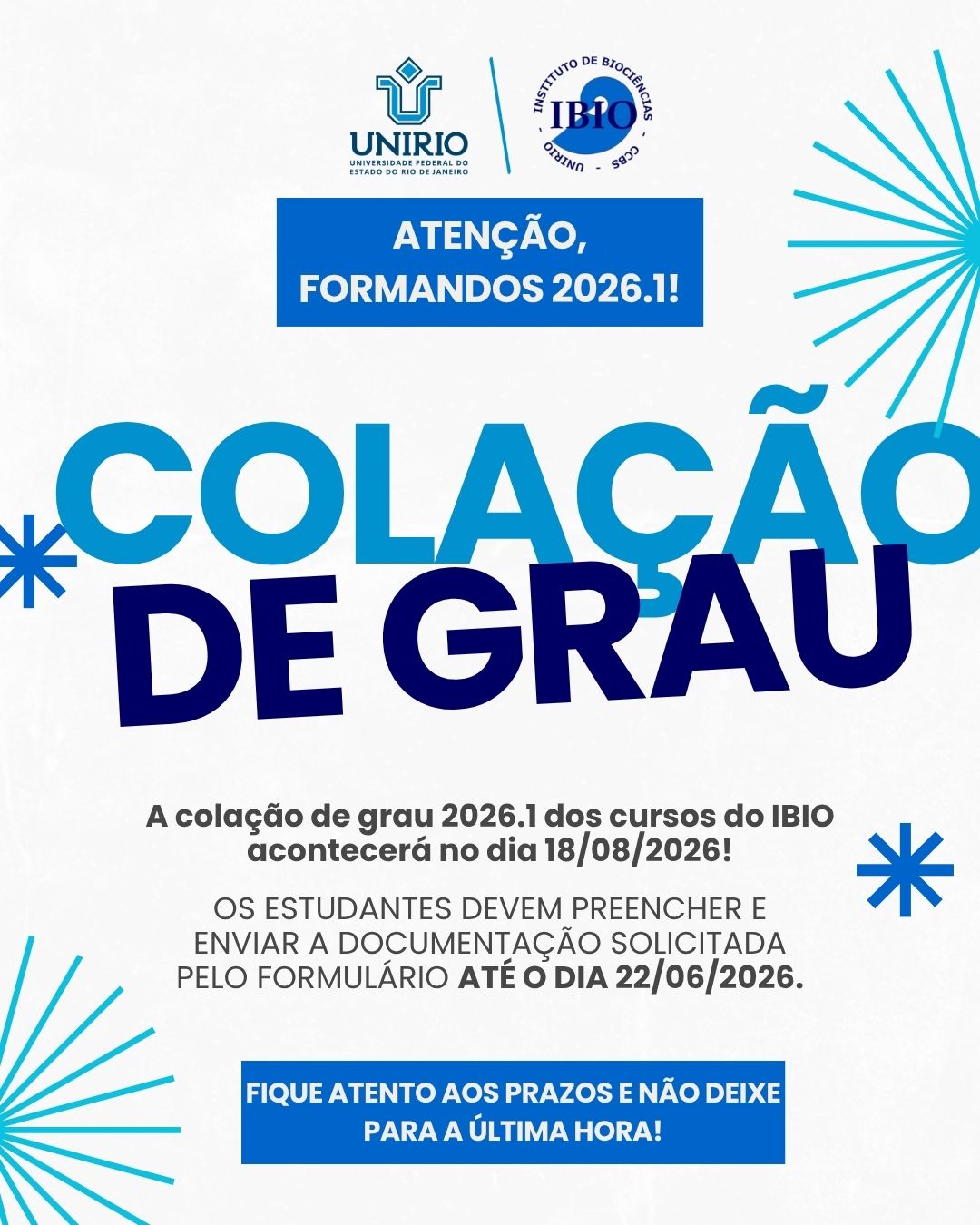 Colação de Grau 2026.1 
