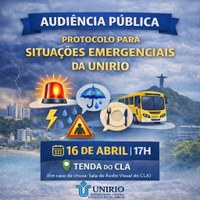 Consulta Pública – Protocolo de Emergências da UNIRIO