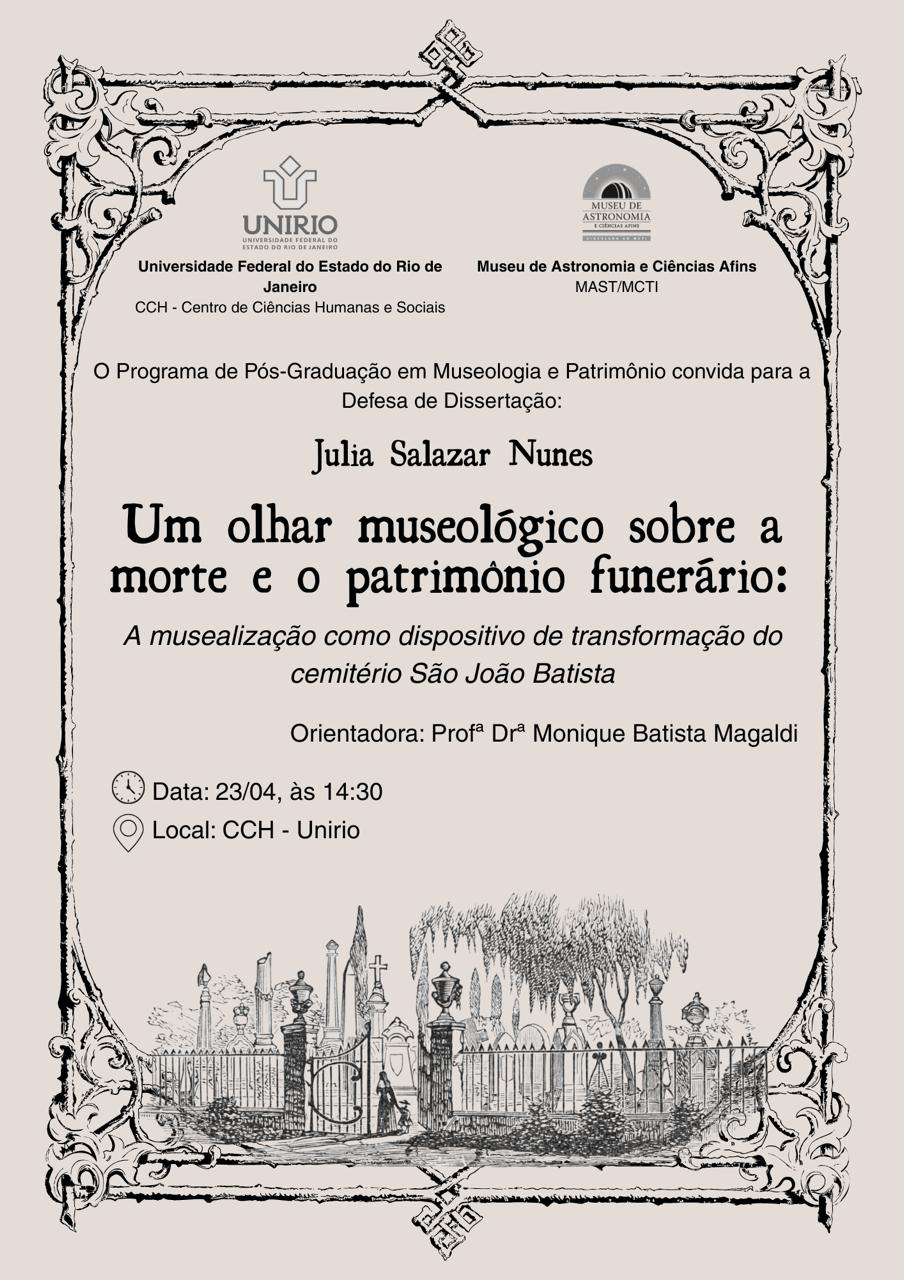 Convite Defesa Dissertação Julia Salazar