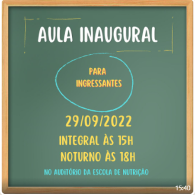 Aula Inaugural 2022.2