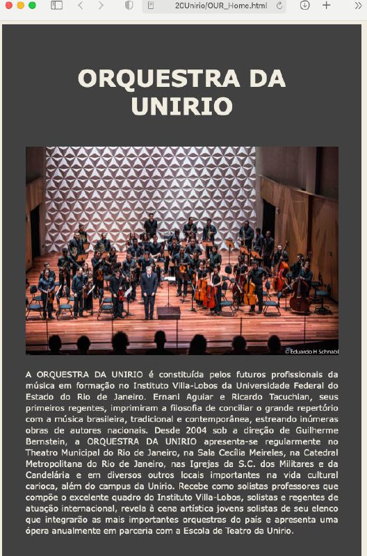 ORQUESTRA DA UNIRIO