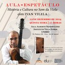 Aula-espetáculo e lançamento do livro de Ivan Vilela. Aula-espetáculo e lançamento do livro de Ivan Vilela.