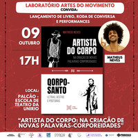 Laboratório Artes do Movimento (LABAM) convida para lançamento de livro 