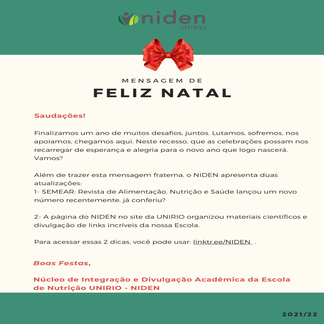 Mensagem Natal Niden