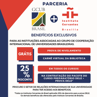 Benefícios oferecidos pelo Instituto Cervantes às instituições associadas ao GCUB