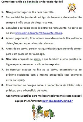 folder fila bandejão