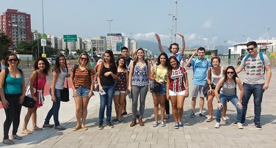 Alunos da disciplina Educação Especial no Parque Olímpico (Foto: Divulgação)