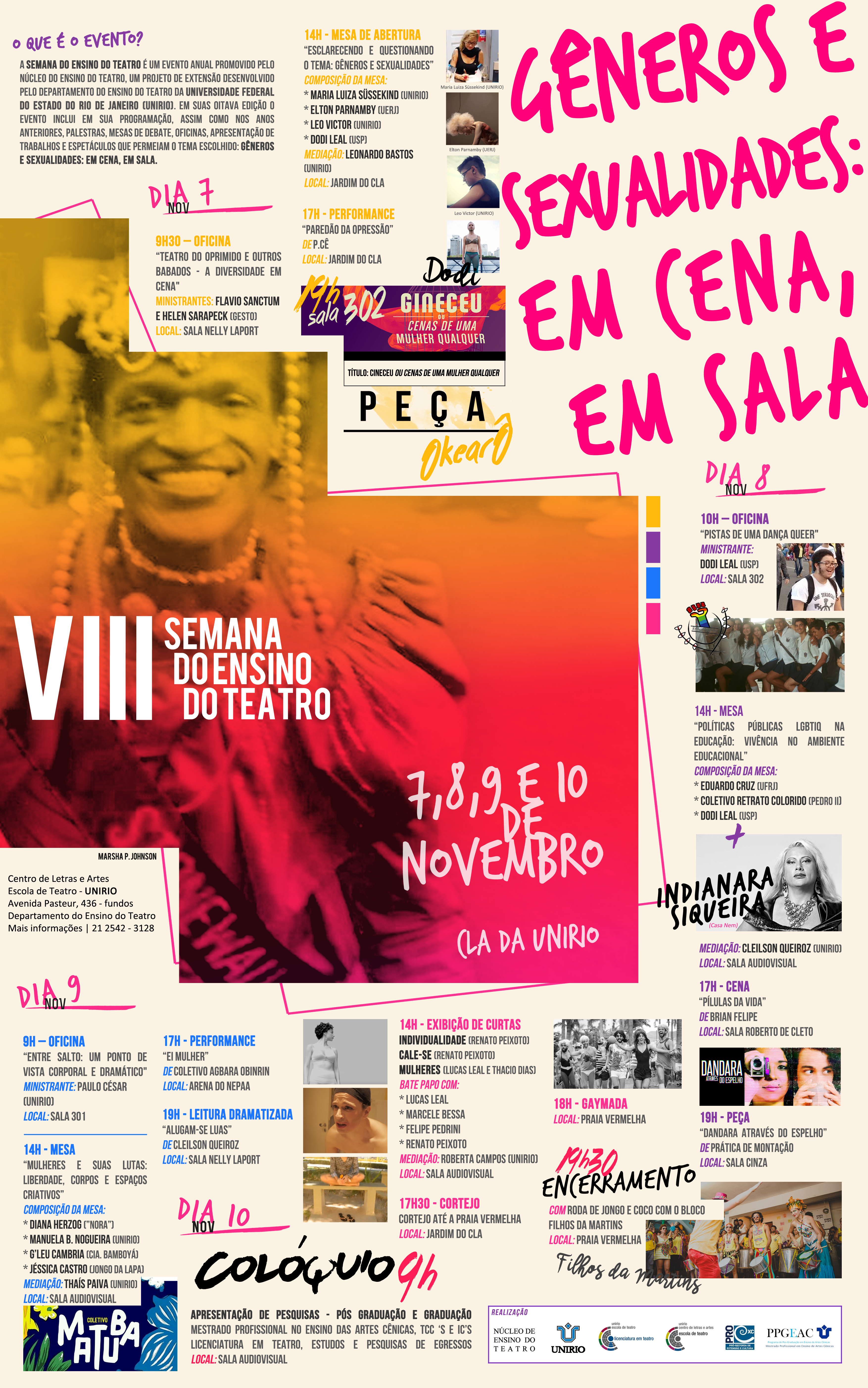 flyer divulgação semana teatro