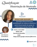 Exame de qualificação da mestranda Mylena Amanda Machado Araujo