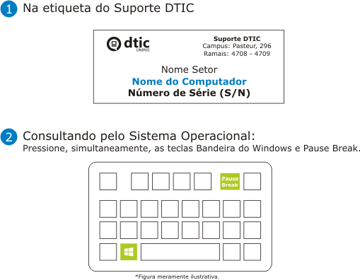 Instruções para localizar o nome do computador