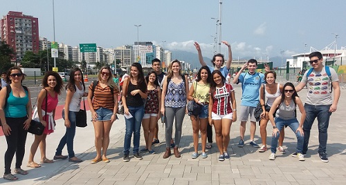 Alunos da disciplina Educação Especial no Parque Olímpico (Foto: Divulgação)