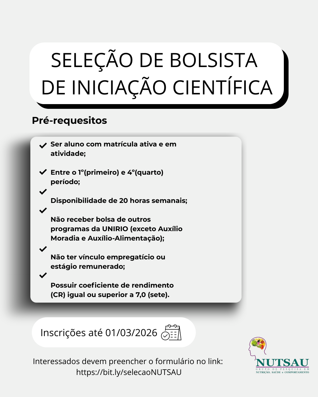 NUTSAU - seleção 2026.1
