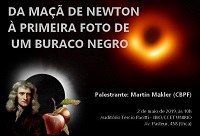 Cosmologia, relatividade e buracos negros são temas de palestra na quinta-feira, 2 de maio Cosmologia, relatividade e buracos negros são temas de palestra na quinta-feira, 2 de maio