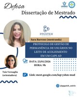 Defesa de produto da mestranda Sara Barroso da Silva