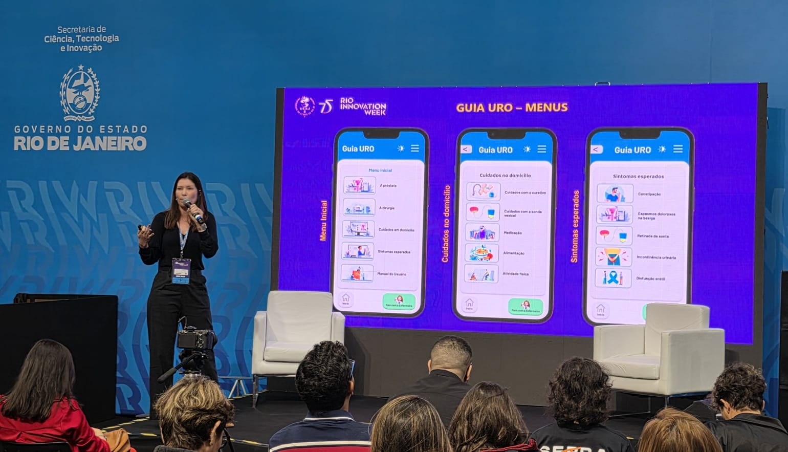 Egressa Marcia Duarte no Rio Innovation Week