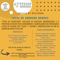 Defesa De Dissertação - Lucas de Andrade Barros 07/05