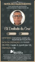 Nota de pesar: professor Eli Deolindo